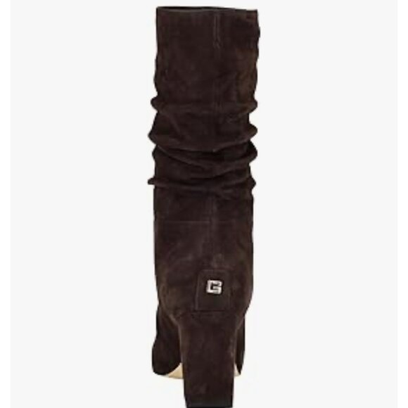 Guess Women's Yeppy Mid Calf Slouchy Block Heel Dress Boots Brown Size 6 1/2 - Picture 2 of 8
